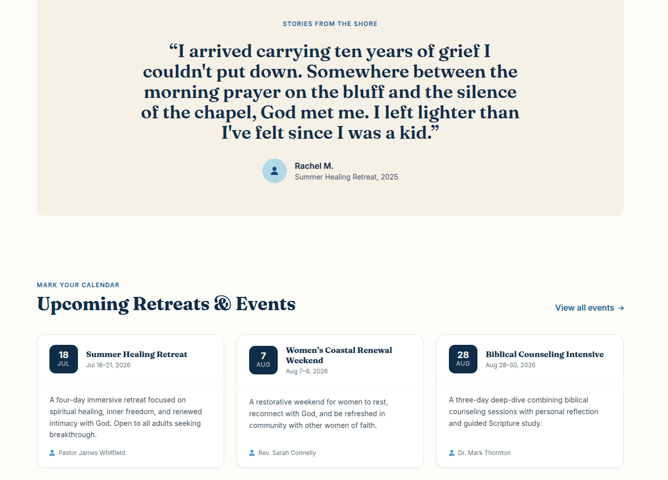 Mid-page content section